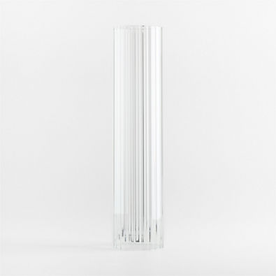 View Lisbon Glass Taper Candle Holder Sleeve Medium 17" details