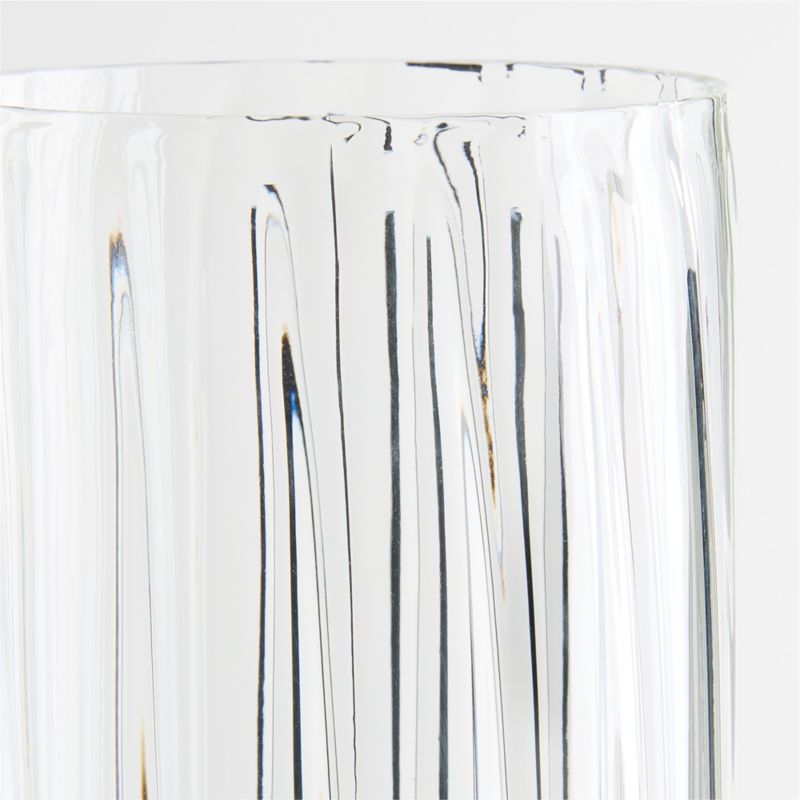Barteau Small Brass Finish Taper Candle with Short 17" Glass Candle Holder Sleeve - image 1 of 3