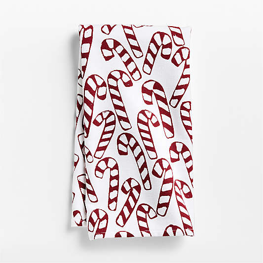 Candy Cane Organic Cotton Dish Towel