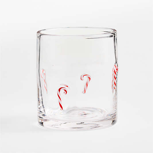 Holiday Candy Canes Icon 15-oz. Double Old-Fashioned Glass