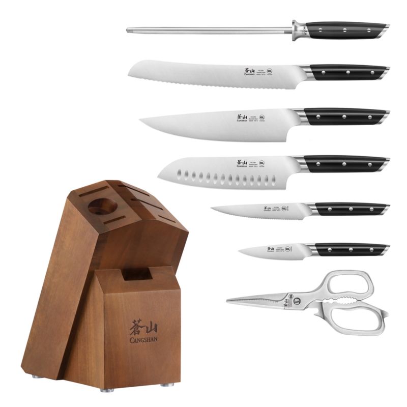 Cangshan Akka Black 8-Piece Knife Block Set - image 3 of 4