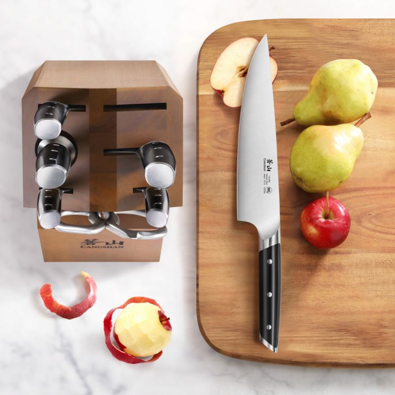 Cangshan Akka Black 8-Piece Knife Block Set - image 1 of 4
