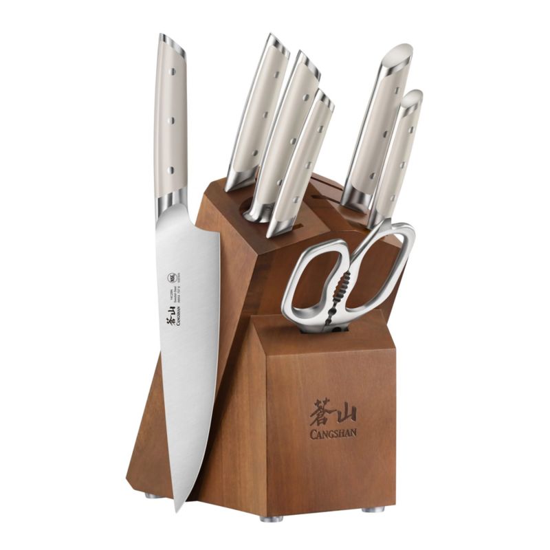 Cangshan Akka Taupe 8-Piece Knife Block Set - image 5 of 6