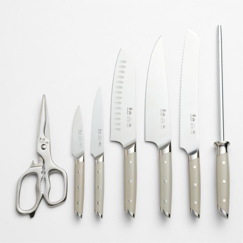 Cangshan Akka Taupe 8-Piece Knife Block Set - image 2 of 6
