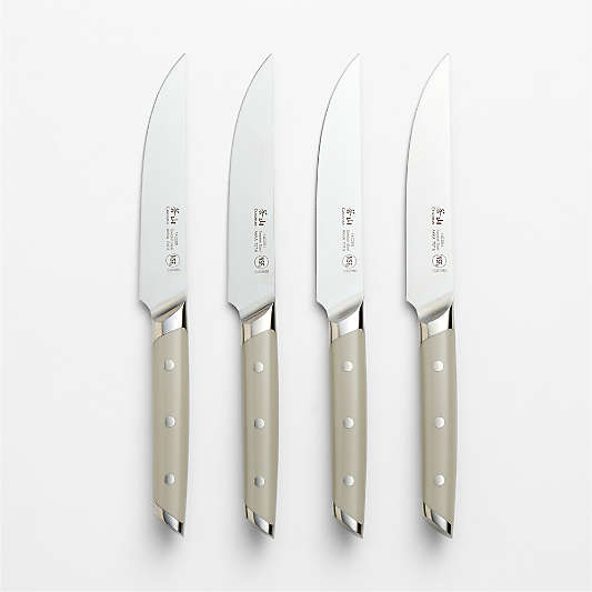 Cangshan Akka Taupe Steak Knives, Set of 4