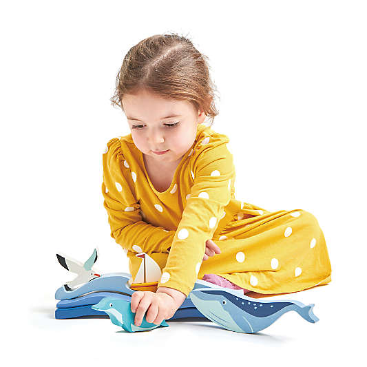 Tender Leaf Wooden Coastal Creatures Kids Toy Set