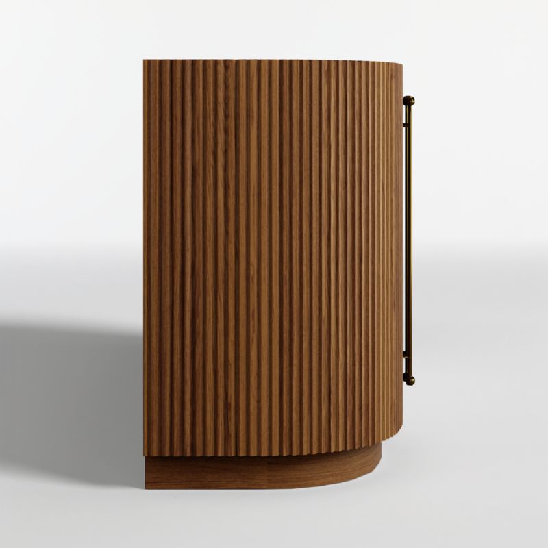 Coastline 72" Barley Wood Fluted Credenza by Brigette Romanek - image 7 of 10