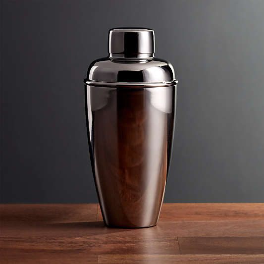 Stainless Steel Cocktail Shaker with Graphite Finish