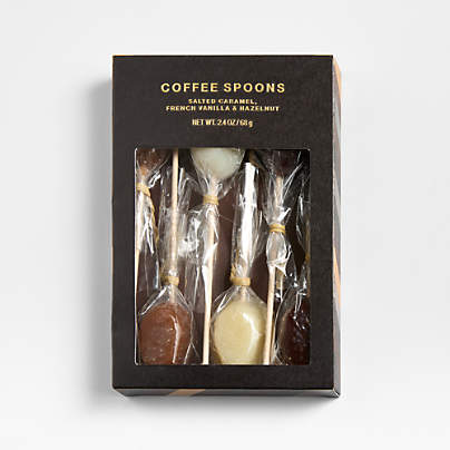 Assorted Flavors Coffee Spoons, Set of 6