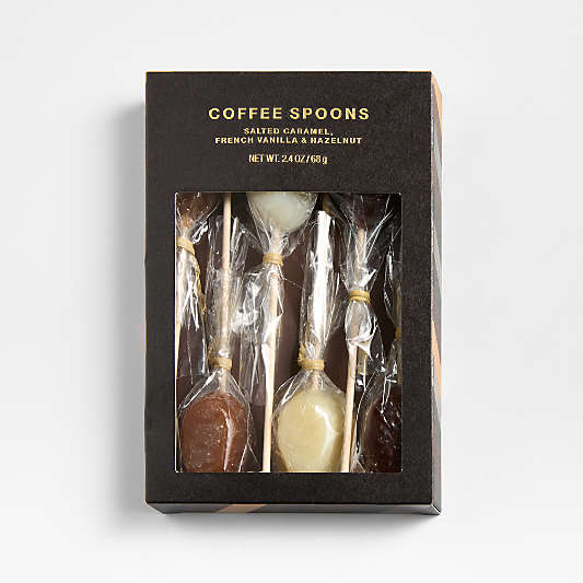 Assorted Flavors Coffee Spoons, Set of 6