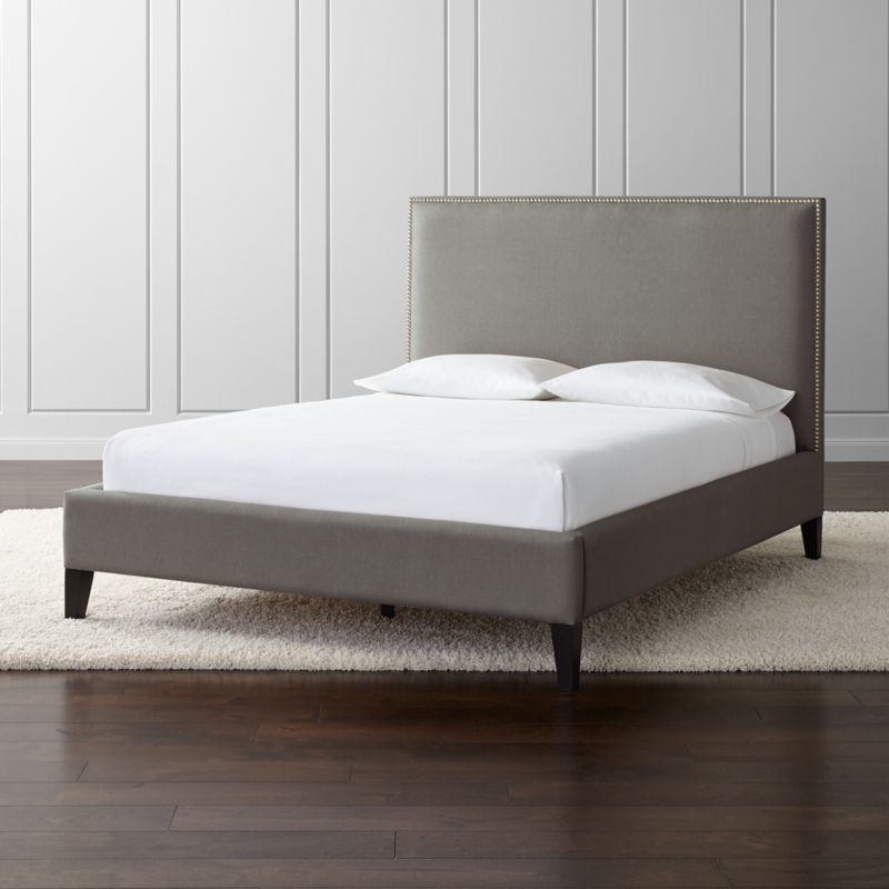 Cole Queen Upholstered Bed + Reviews | Crate & Barrel