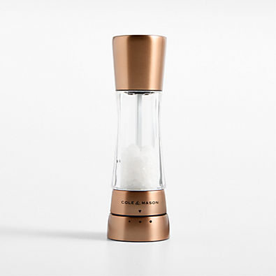 View Cole & Mason Derwent Copper Finish Adjustable Salt Mill details