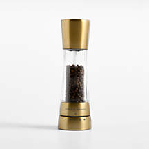 Cole & Mason Derwent Gold Finish Adjustable Pepper Mill + Reviews | Crate & Barrel