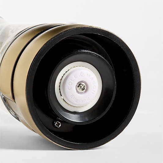 Cole & Mason Derwent Gold Finish Adjustable Salt Mill