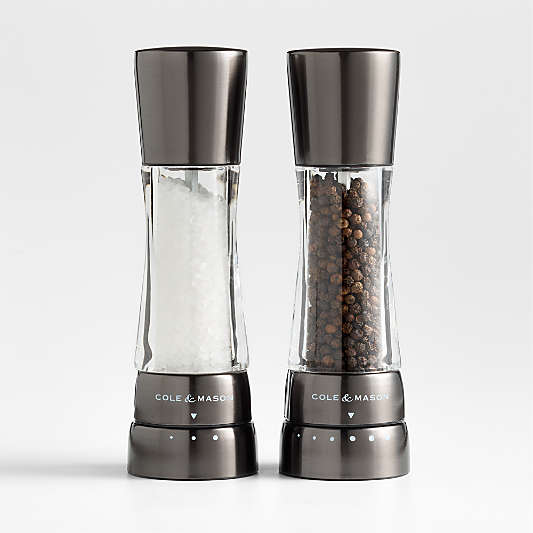 Cole & Mason Derwent Iron Grey Adjustable Salt and Pepper Mills