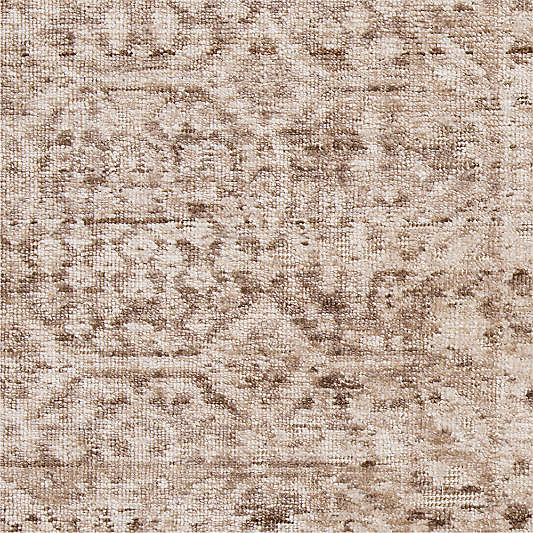 Colesbourne Wool Blend Traditional Handwoven Brown Rug Swatch 12"x18"