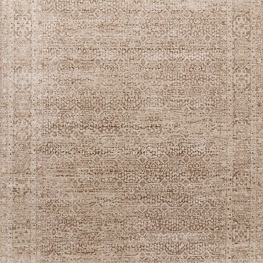 Colesbourne Wool Blend Traditional Handwoven Brown Rug