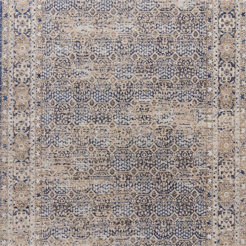 Colesbourne Wool Blend Traditional Handwoven Navy Area Rug 6'x9' - image 2 of 4