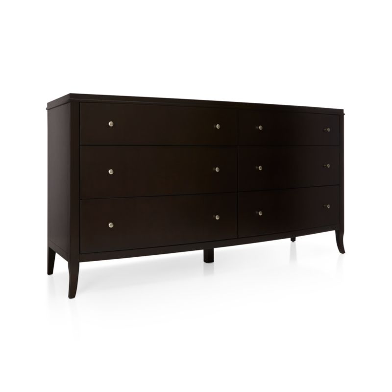 Colette Espresso 6-Drawer Dresser