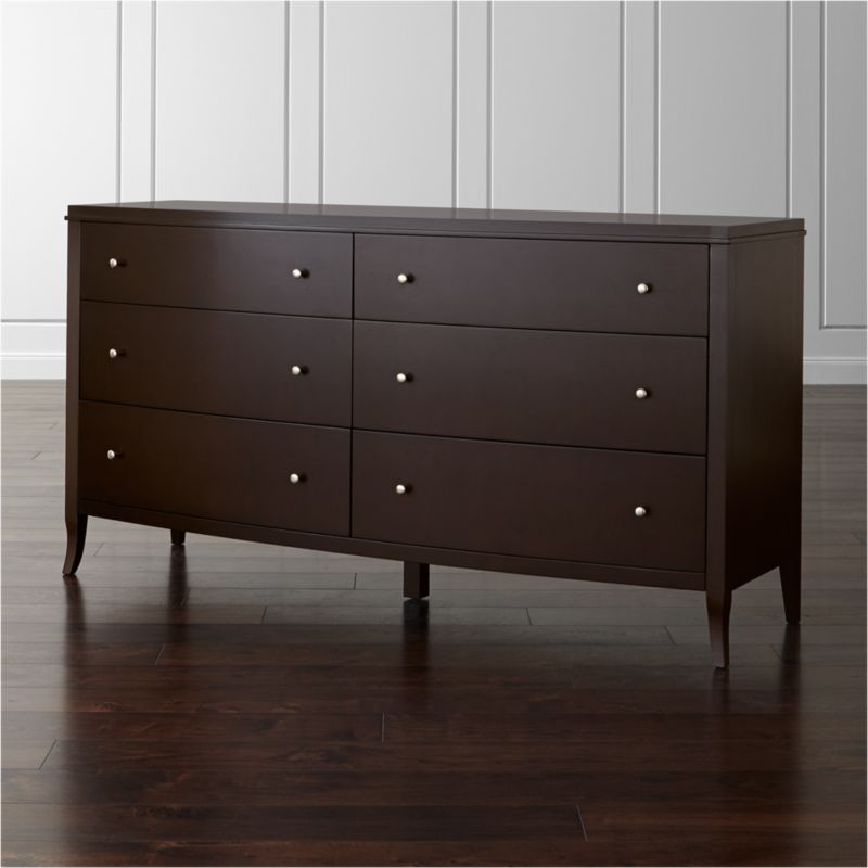 Colette Espresso 6-Drawer Dresser