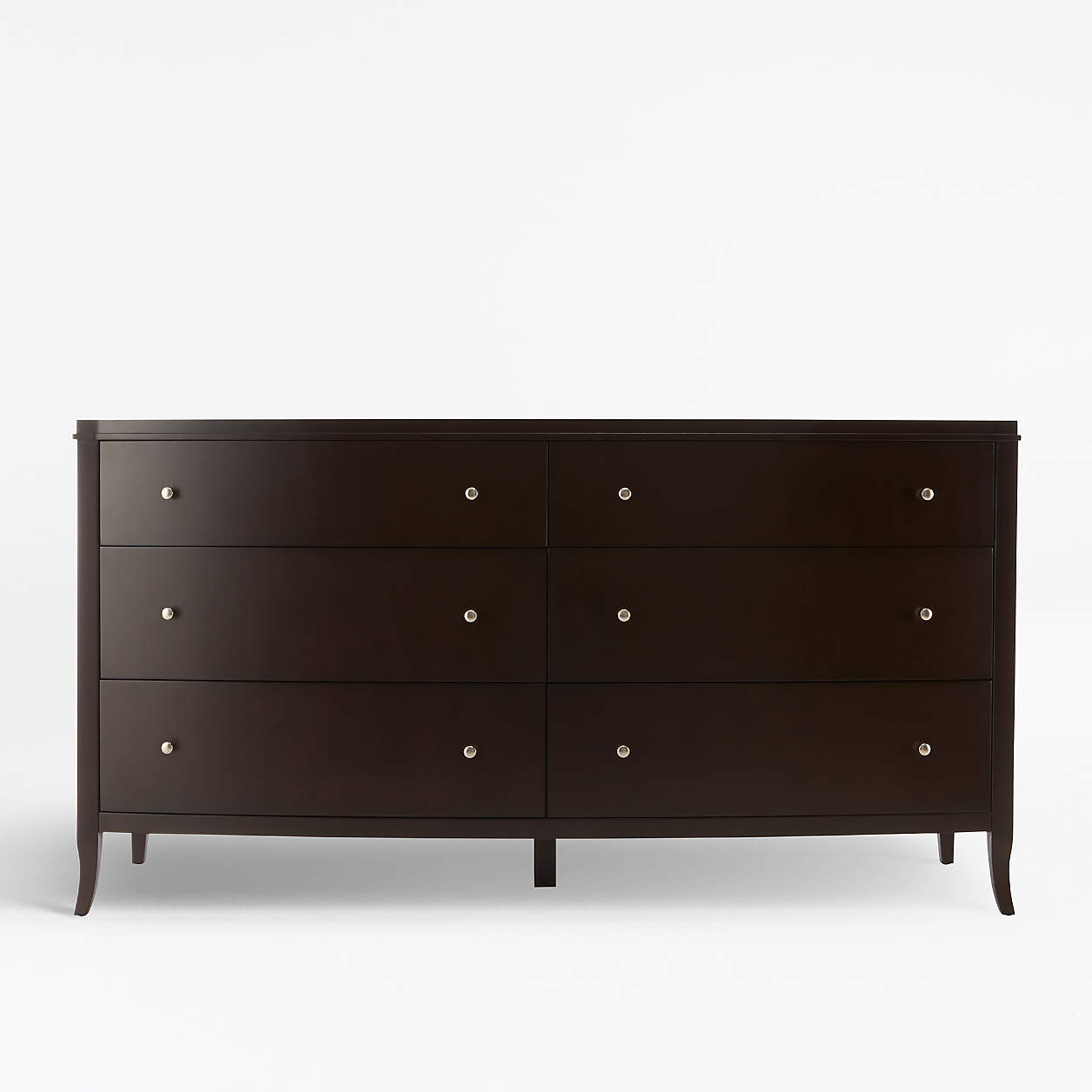 Colette Espresso 6 Drawer Dresser Crate Barrel