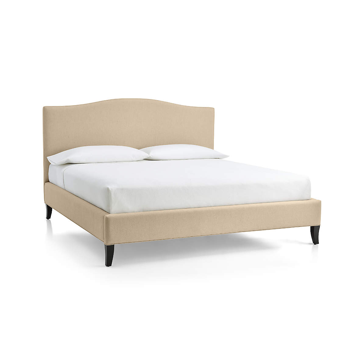 Colette California King Upholstered Bed Without Nailheads 52 5 Crate Barrel Colette California King Upholstered Bed, Used King Size Bed Frame Craigslist