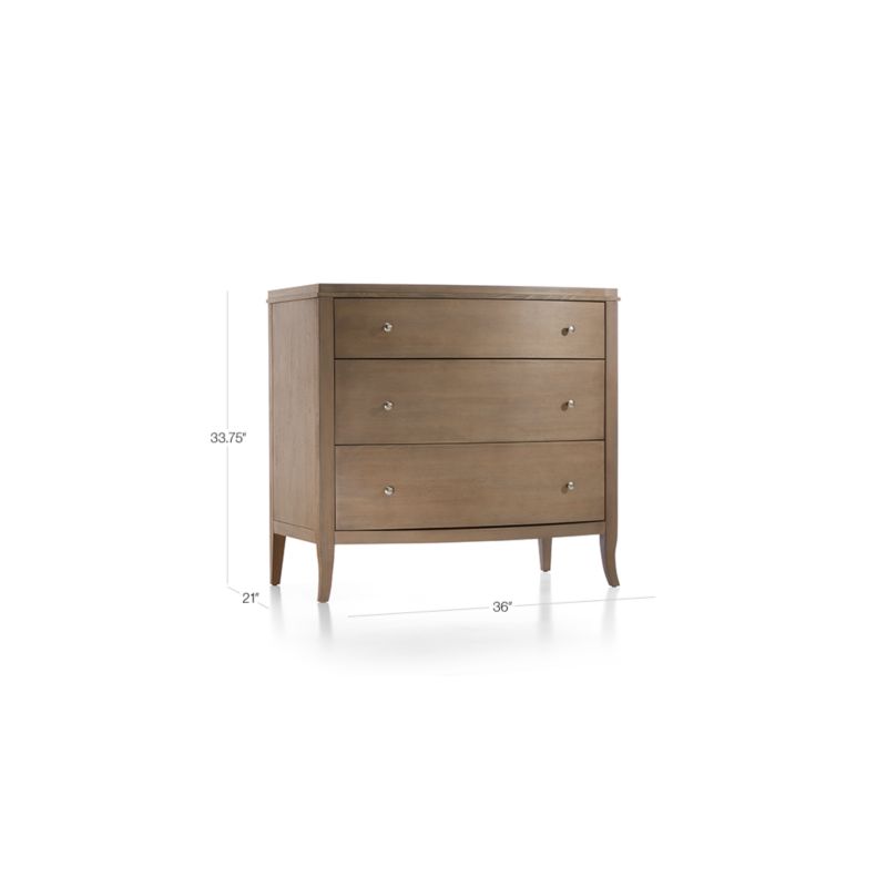 Colette Driftwood 3-Drawer Chest