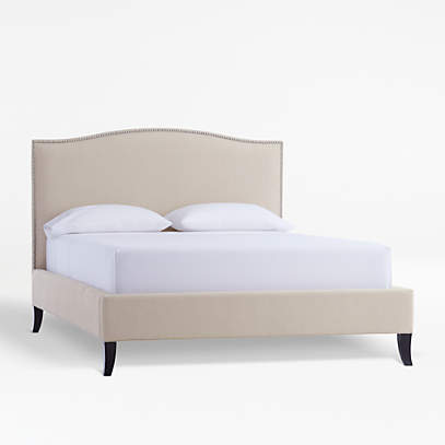 Colette Queen Upholstered Bed 52 5, Linen Upholstered Bed Frame Queen