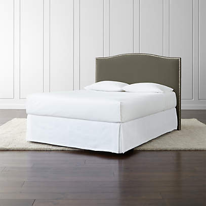 Colette Brown Upholstered Headboard 52, How To Attach Headboard Box Spring