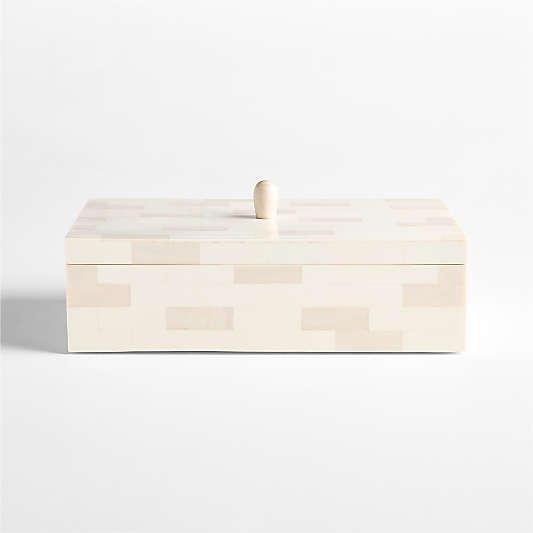 Colette Large 12" Resin Decorative Box by Laura Harrier and Tiffany Howell