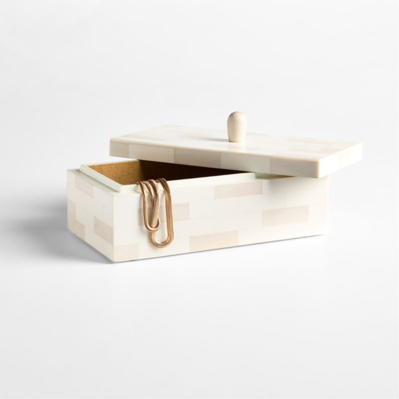 Colette Small Resin Decorative Box 9" - image 3 of 5