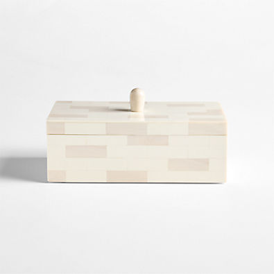 View Colette Small 9" Resin Decorative Box by Laura Harrier and Tiffany Howell details