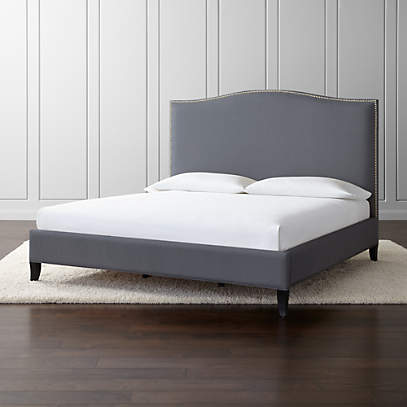 Colette California King Upholstered Bed, Crate And Barrel King Size Bedroom Sets