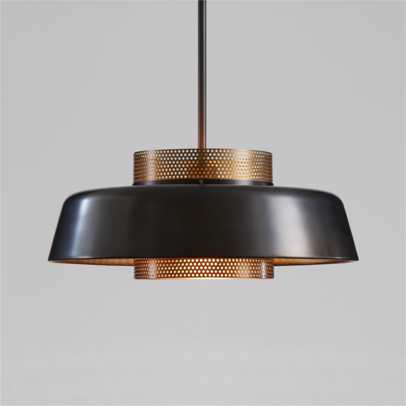 Colin Perforated Metal Pendant Light