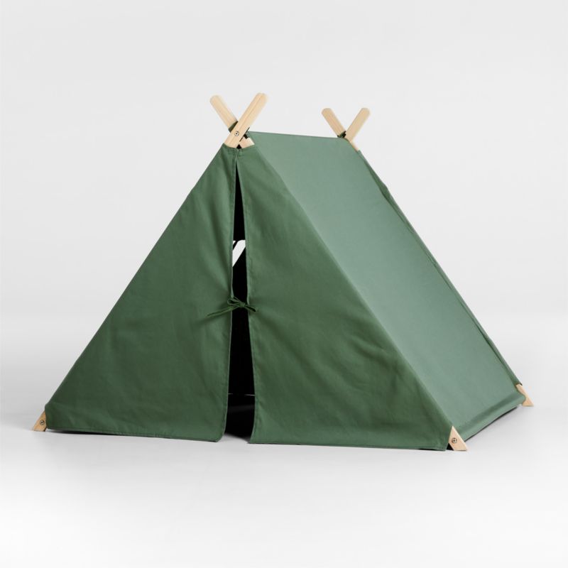 Green Collapsible Kids Canvas Play Tent - image 5 of 12