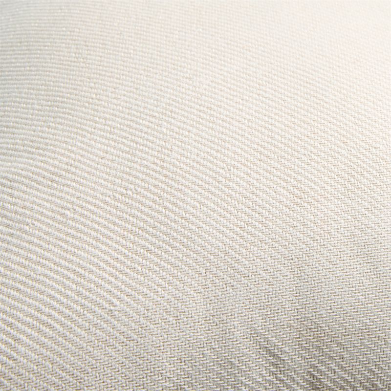 Collins Twill Weave 20"x20" Cream Outdoor Throw Pillow by Jake Arnold