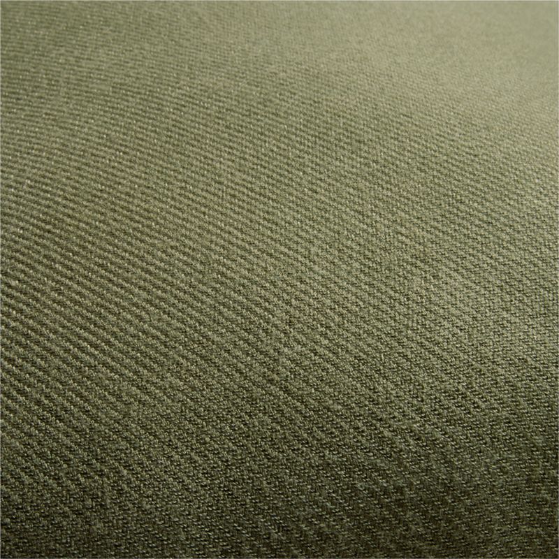 Collins Twill Weave 20"x20" Dark Parsnip Green Outdoor Throw Pillow by Jake Arnold