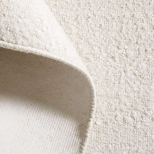 Colmar Performance Handwoven Ivory Rug Swatch 12"x18"