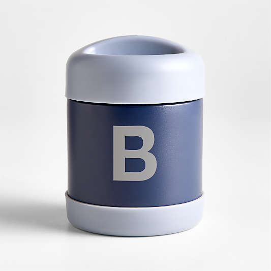 Blue Colorblock Insulated Stainless Steel Vacuum Kids Food Thermos