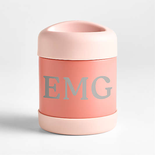 Pink Colorblock Insulated Stainless Steel Vacuum Kids Food Thermos