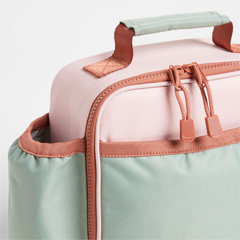 Colorblock Pink and Mint Green Soft Insulated Kids Lunch Box - image 9 of 13