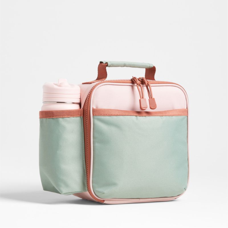 Colorblock Pink and Mint Green Soft Insulated Kids Lunch Box - image 6 of 13