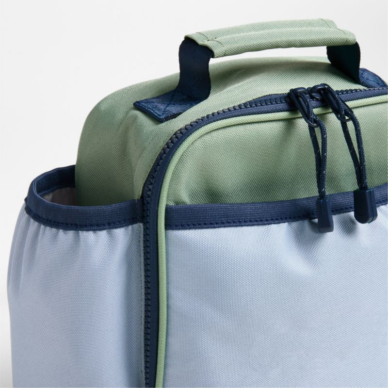 Colorblock Green and Blue Soft Insulated Kids Lunch Box - image 7 of 12