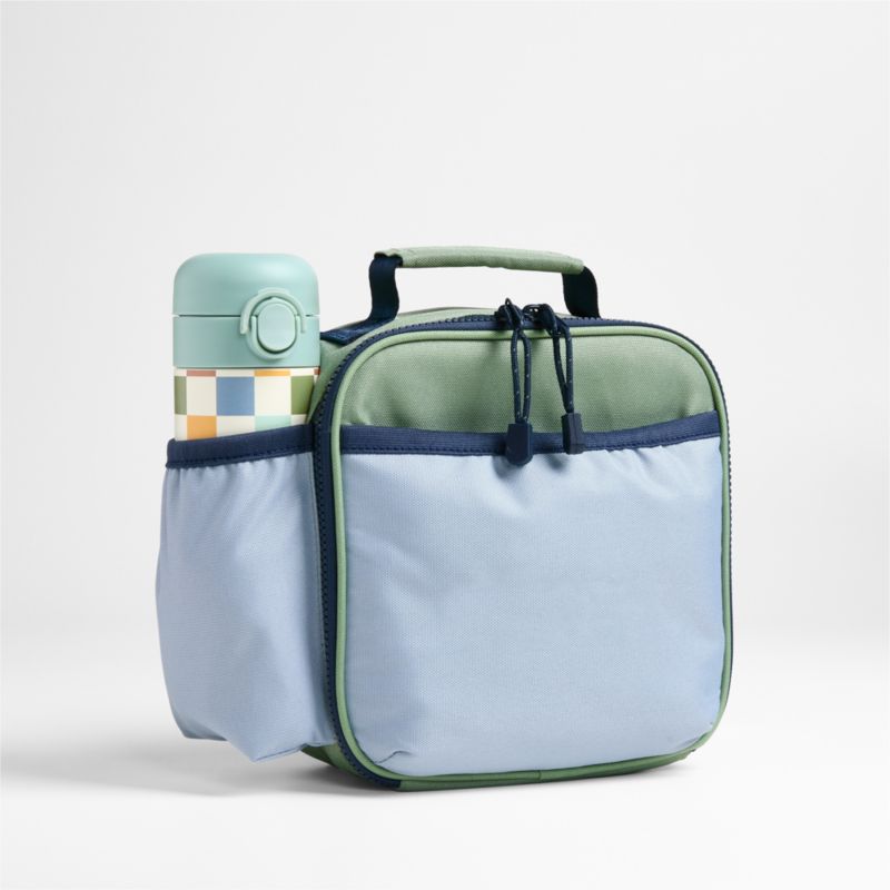 Colorblock Green and Blue Soft Insulated Kids Lunch Box - image 4 of 12