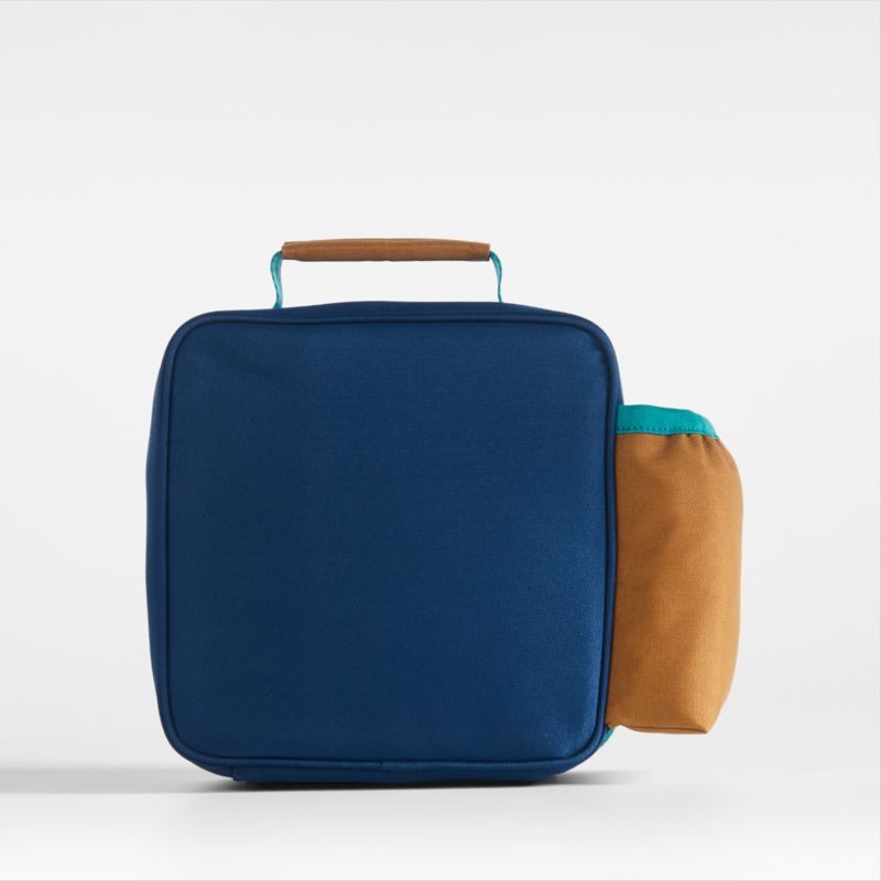 Colorblock Navy and Ochre Soft Insulated Kids Lunch Box - image 5 of 12