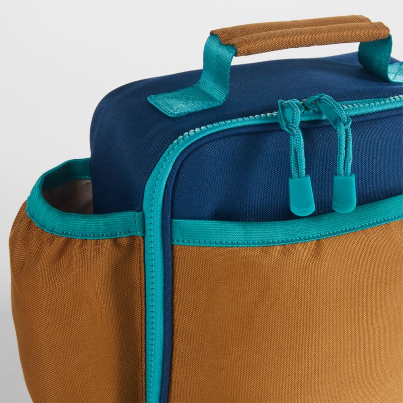 Colorblock Navy and Ochre Soft Insulated Kids Lunch Box - image 7 of 12