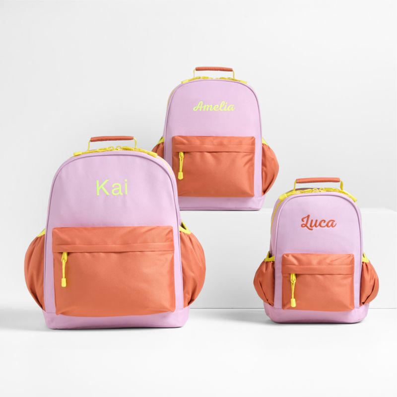 Colorblock and Kids Backpack with Side Pockets