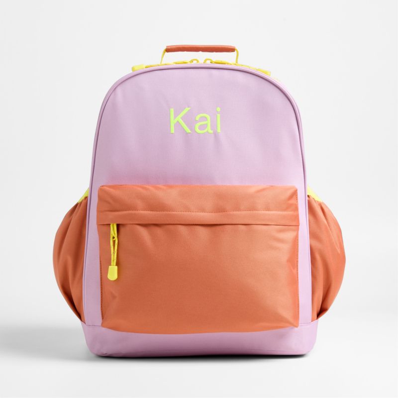 Colorblock and Kids Backpack with Side Pockets