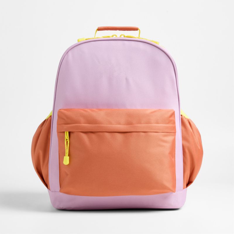 Colorblock and Kids Backpack with Side Pockets