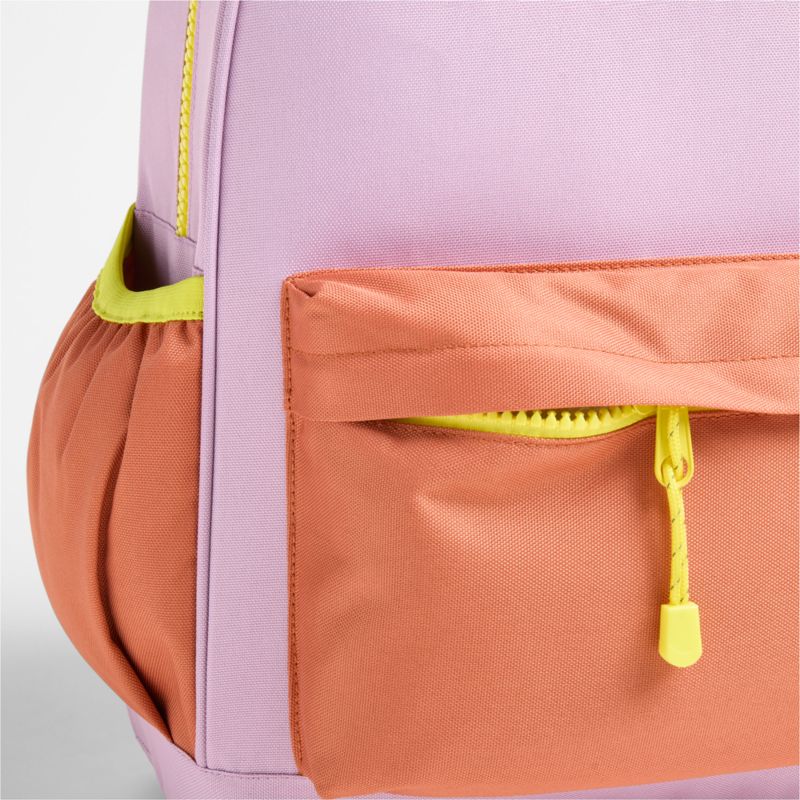 Colorblock Purple and Orange Kids Backpack Bundle - image 5 of 13